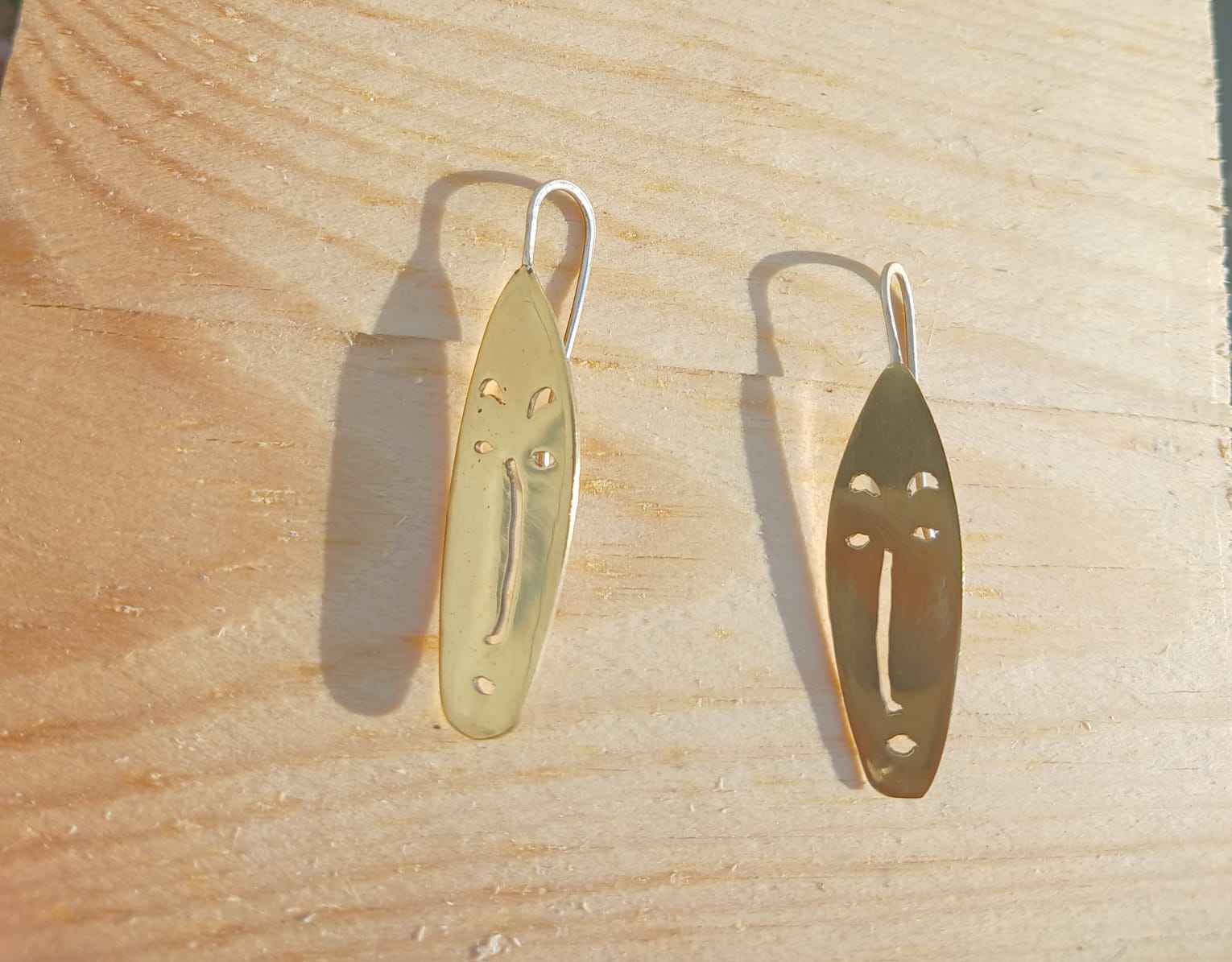 Mask faces earring